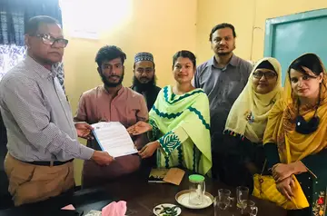 কেরানীগঞ্জ জোনের কলেজে চিঠি প্রদান